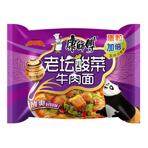 24x98g Master Kong Instant Tészta Marhahús és Savanyúkáposzta Ízesítéssel