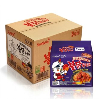   40DB Samyang Buldak Csirkeramen Édes-csípős rántott csirke ízű 140g