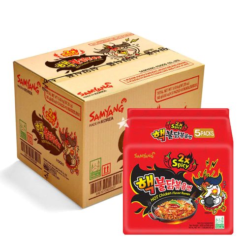 40x140g Samyang Buldak Tészta Duplán Csípős Csirke Ízesítéssel