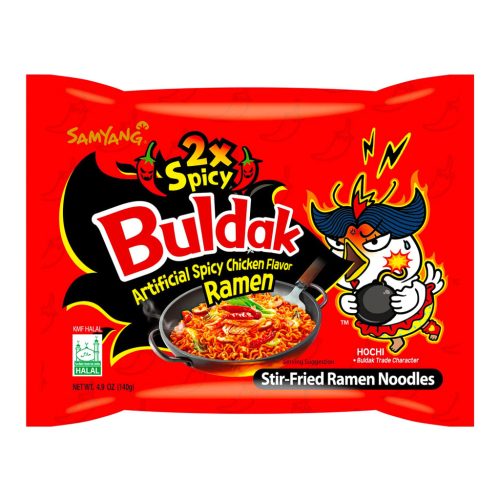 40 pcs Samyang Buldak Noodles with Double Spicy Chicken Flavor, 140 g