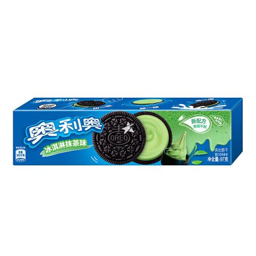 24*97g Oreo Keksz Zöld Teás Fagylalt Ízesítéssel