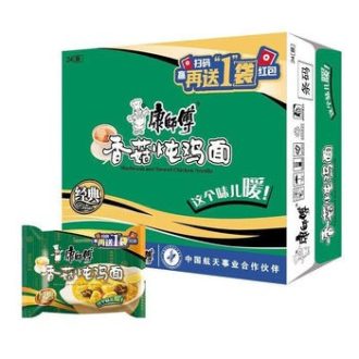 24包 康师傅方便面，蘑菇鸡肉味，106克