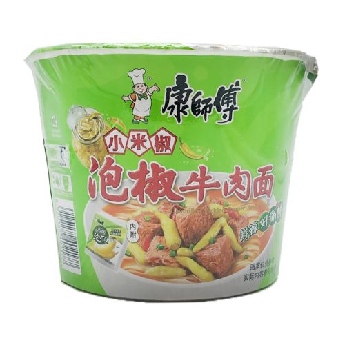 12x116g Master Kong Instant Tészta, Ecetes-Csípős Marhahús Ízesítéssel
