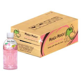 24瓶 Mo克u Mo克u 椰子果冻荔枝饮料 320ml