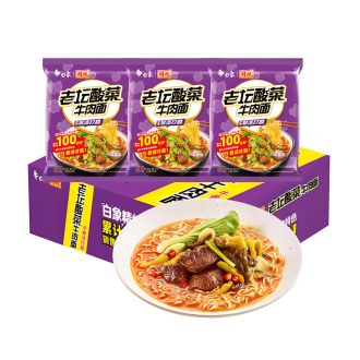   26db Baixiang Savanyított káposztás marhahúsos instant tészta 100g