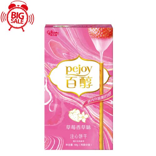 36*48g Glico Pejoy Pocky Strawberry Vanilla Flavor