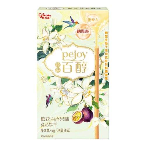 36×48g Glico Pejoy Pocky Narancsvirág és Passiógyümölcs Ízesítéssel