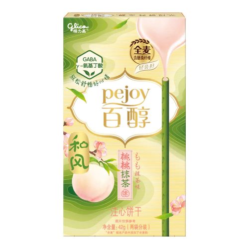 36×48g Glico Pejoy Pocky Barack és Matcha Ízesítéssel