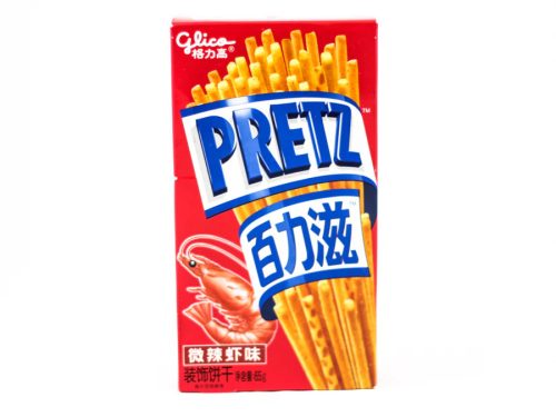 36x41g  Glico Pretz Biscuits Sticks Slightly Spicy Shrimp Flavor