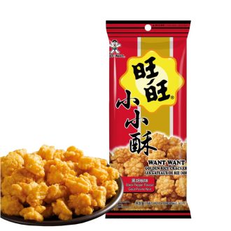   Want Want Xiaoxiaosu black pepper fried rice crackers snack 60g
