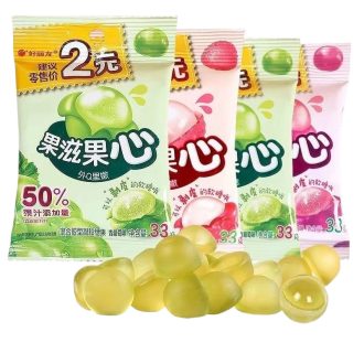 32克 好友水果味口香糖 白桃黄口味