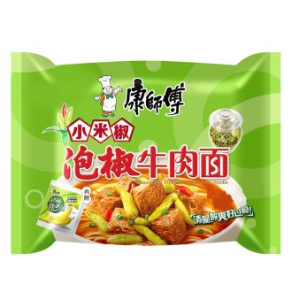   128g Master Kong Instant Tészta, Ecetes-Csípős Marhahús Ízesítéssel