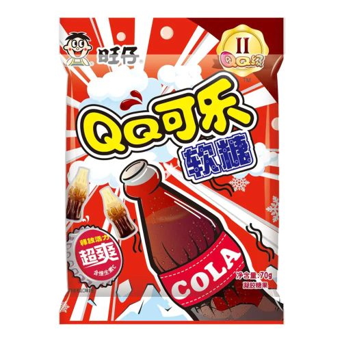 60x70g Want Want QQ Gumicukor Kóla Ízesítéssel
