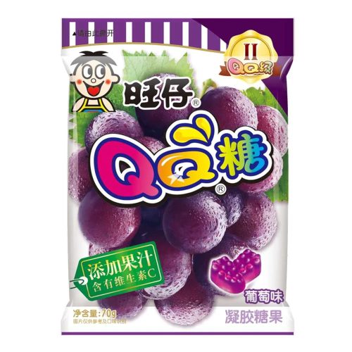 60x70g Want Want QQ Gumicukor Szőlő Ízesítéssel
