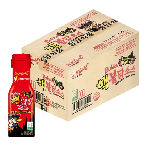 24x200g Samyang Buldak Szósz Duplán Csípős Csirke Ízesítéssel