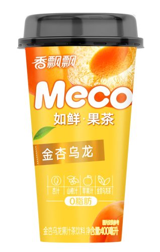 15x400ml Xiang Piao Piao Fruit Tea Meco Sárgabarack és Oolong Ízesítéssel