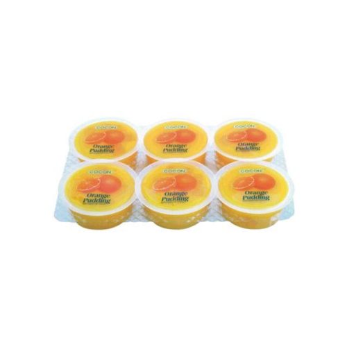16x480g Cocon Zselés Puding Nata de Coco-val, Fehér Őszibarack Ízesítéssel (80g x 6 db)