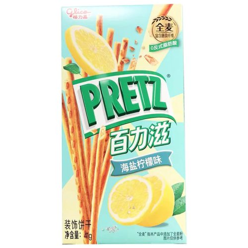 36x41g Glico Pretz Sticks Sea Salt Lemon Flavor