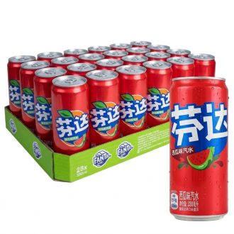 24瓶芬达碳酸饮料（西瓜味）330毫升