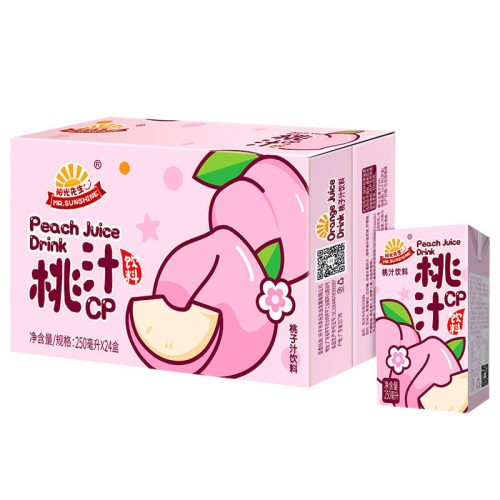 24x250ml Mr. Sunshine Peach Juice Drink