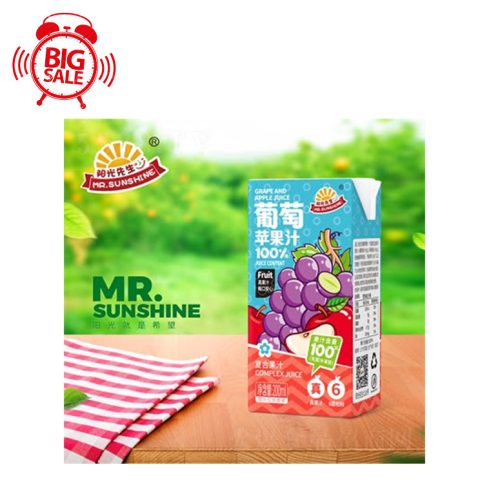 24x200ml Mr. Sunshine Grape Apple Juice