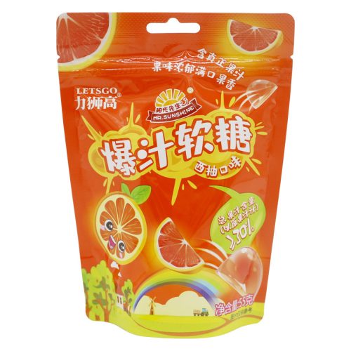 48x55g Letsgo Juicy Gummy Candies Grapefruit Flavor
