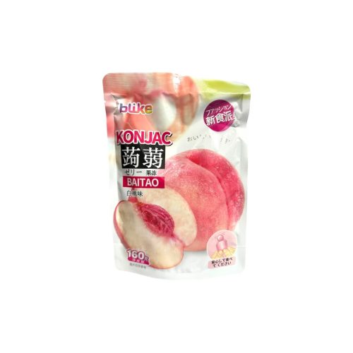 80x160g Jindefu Konjac Zselé, Fehér Őszibarack Ízesítéssel