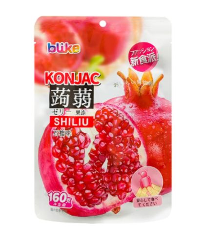 80x160g Jindefu Konjac Zselé, Gránátalma Ízesítéssel