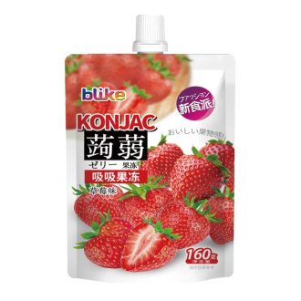 金德福草莓味魔芋草冻（160克）
