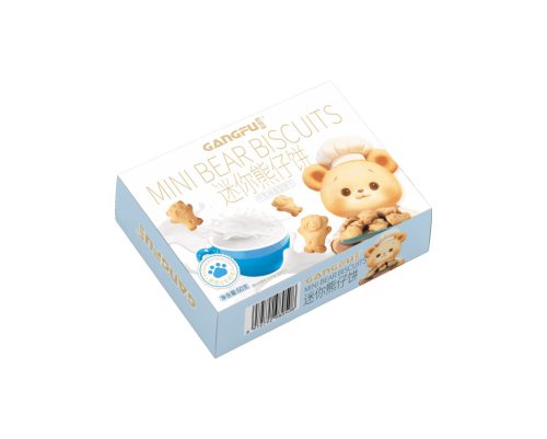 36x60g Gangfu Mini Bear Biscuits Milk Flavor