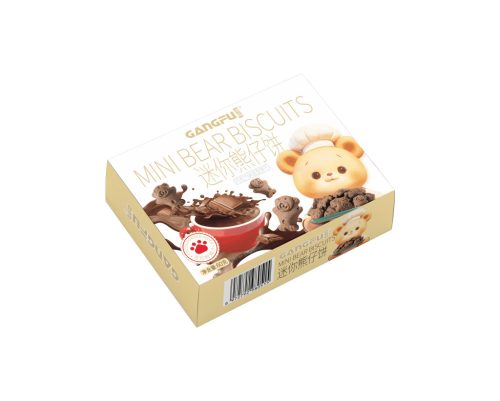 36x60g Gangfu Mini Bear Biscuits Chocolate Flavor