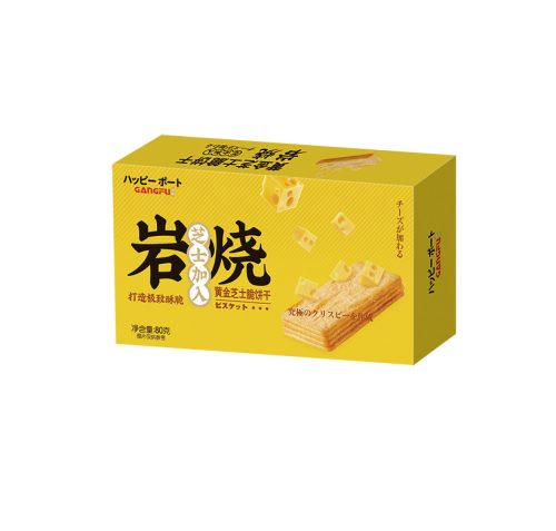 36x80g Gangfu Rock Baked Cheese Crispy Crackers