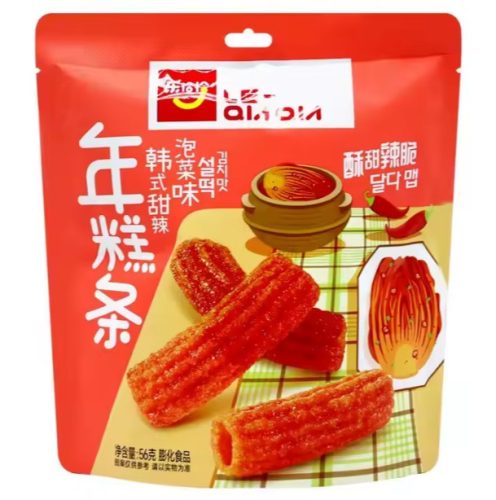 40x56g Lechacha Rice Cake Crispy Korean Sweet and Spicy Kimchi Flavor