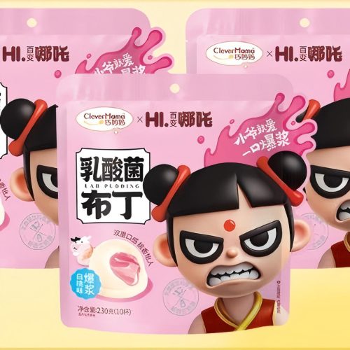 18x115g Qiao Mama Lactic Acid Bacteria Pudding White Peach Flavor