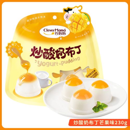 12 x 230g Qiao Mama Yogurt Pudding Mango Flavor
