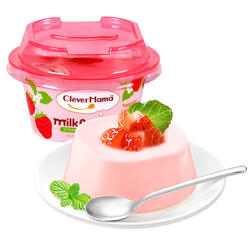 10x412g Qiao Mama Lactic Acid Bacteria Pudding Strawberry Flavor