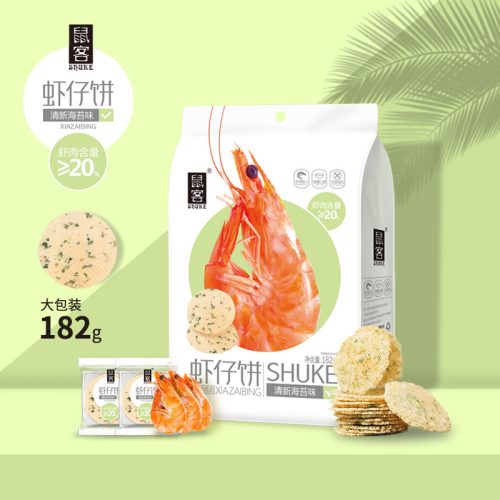 24x78g Shuke Shrimp Crackers Fresh Seaweed Flavor