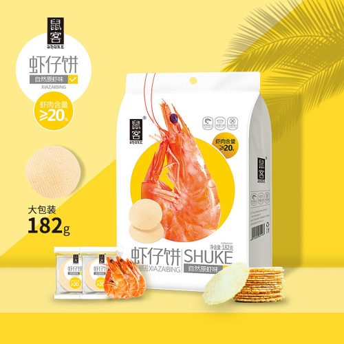 24x78g Shuke Shrimp Crackers Natural Shrimp Flavor