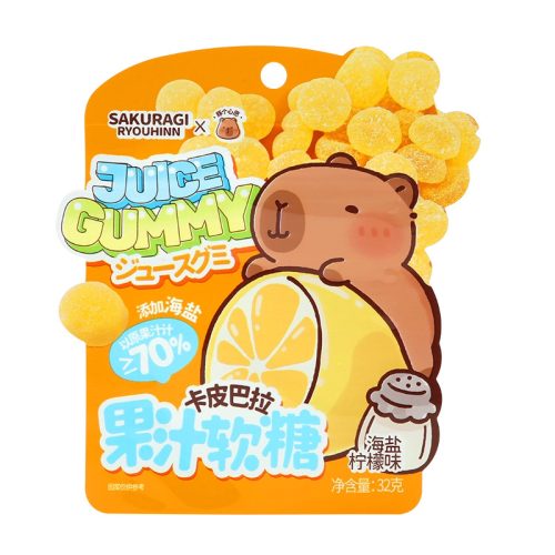 72x32g Capybara Gummies Sea Salt Lemon Flavor