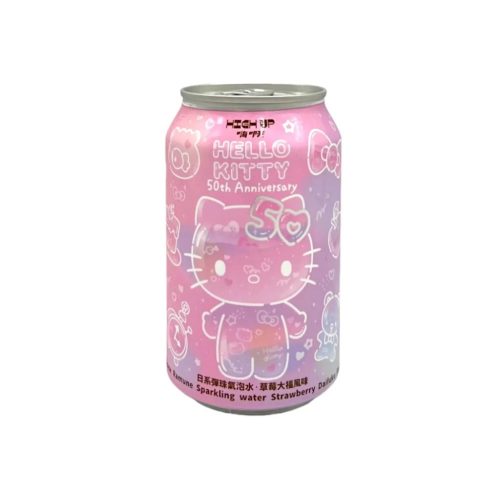 24X330ml High Up HelloKitty Szénsavas Üditőital, Epres Ízesítéssel